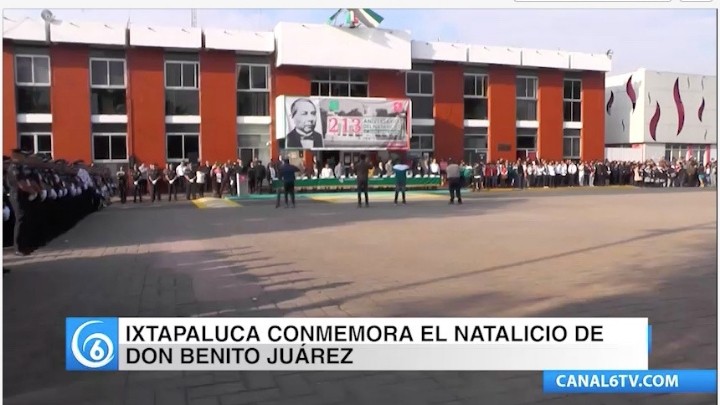 El día de ayer en el municipio de Ixtapaluca se conmemoró el aniversario 213 del natalicio de Benito Juárez