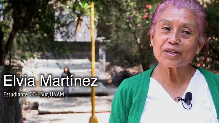 Nunca es tarde, a los 63 años ella estudia en el CCH Sur de la UNAM