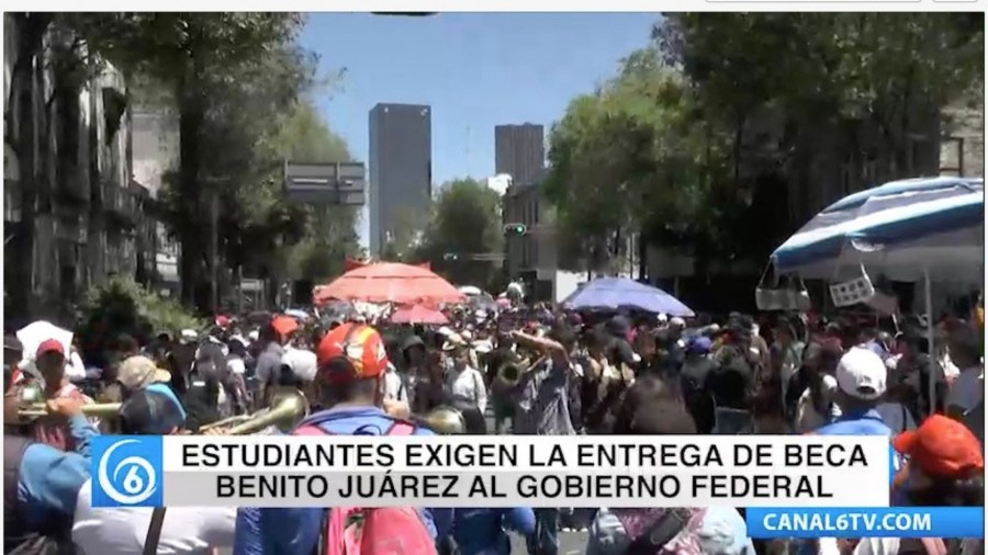 Estudiantes exigen la entrega de beca Benito Juárez, al Gobierno Federal