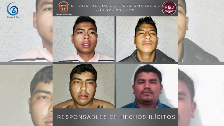 110 años de cárcel para cuatro secuestradores y homicidas del Edoméx