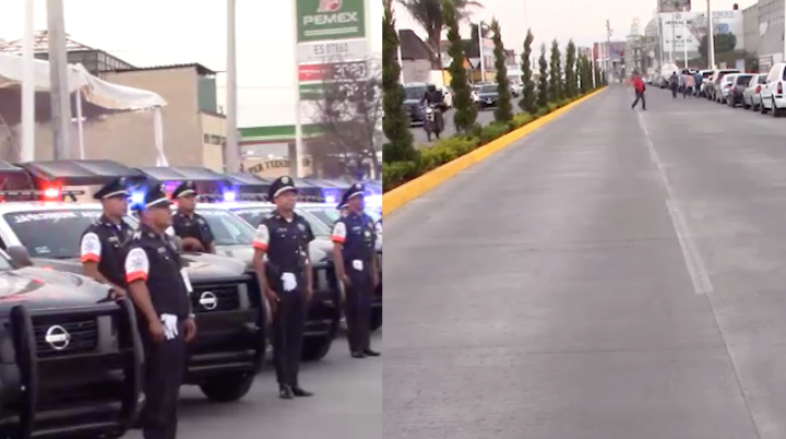 Entregan boulevard de san buenaventura y armas a policias de Ixtapaluca