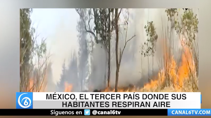 Debido a los últimos incendios registrados durante este fin de semana en diferentes puntos del Valle de México en las ultimas hora se ha registrado una mala calidad  del aire.