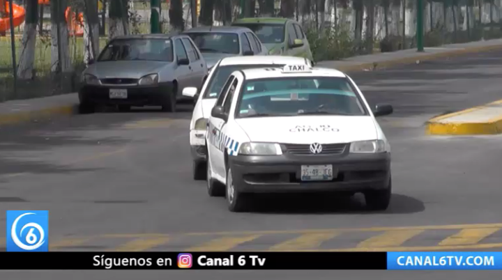 Taxistas de la ruta 36 del municipio de Chalco, piden que no les que quite su fuente de trabajo