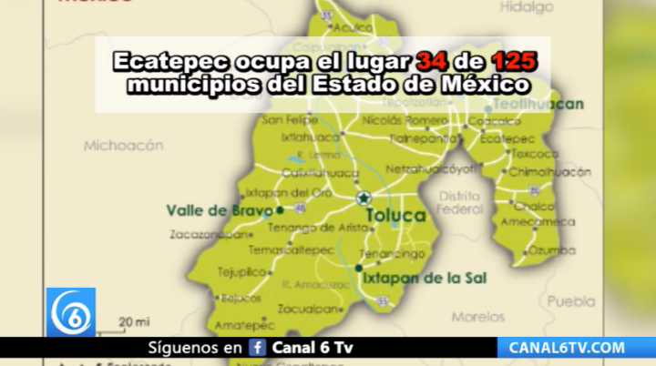 Ecatepec es uno de los municipios más poblados del Estado de México