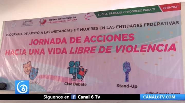 En Chimalhuacán se llevó a cabo la jornada de acciones hacia una vida libre de violencia