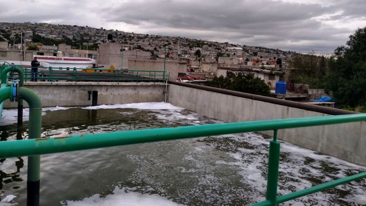 ODAPAS Chimalhuacán realiza pruebas en planta tratadora de aguas residuales del Ejido Santa María