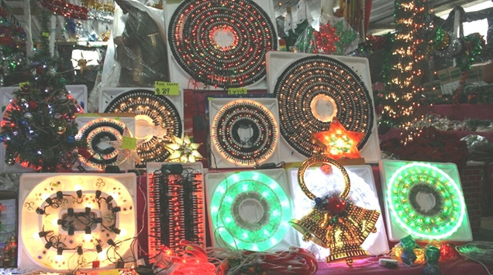 Cuidado con las luces de navidad