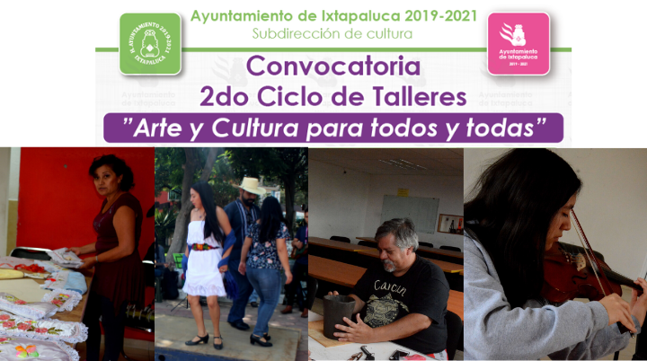 Abren convocatoria para segundo ciclo de talleres culturales Arte y Cultura para todos y todas""