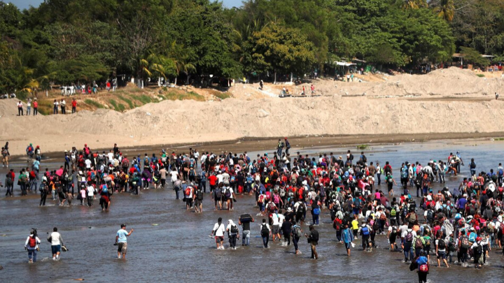 Guardia Nacional repliega a migrantes en Chiapas