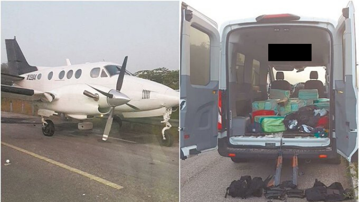 Aterriza avión cargado con droga y provoca enfrentamiento en Quintana Roo