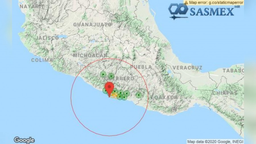 Sismo detectado en Guerrero
