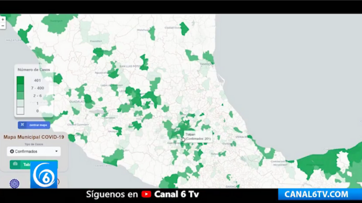 Cinco municipios concentran el 19.1% de enfermos por Covid-19 en México
