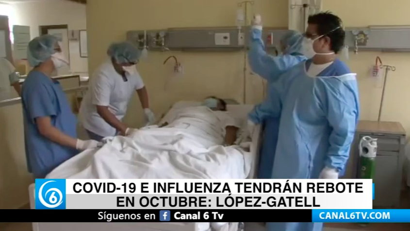 COVID-19 e influenza tendrán rebote en octubre: López-Gatell