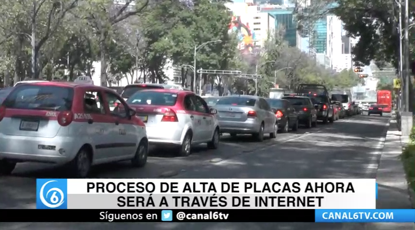 Proceso de alta de placas ahora será a través de internet