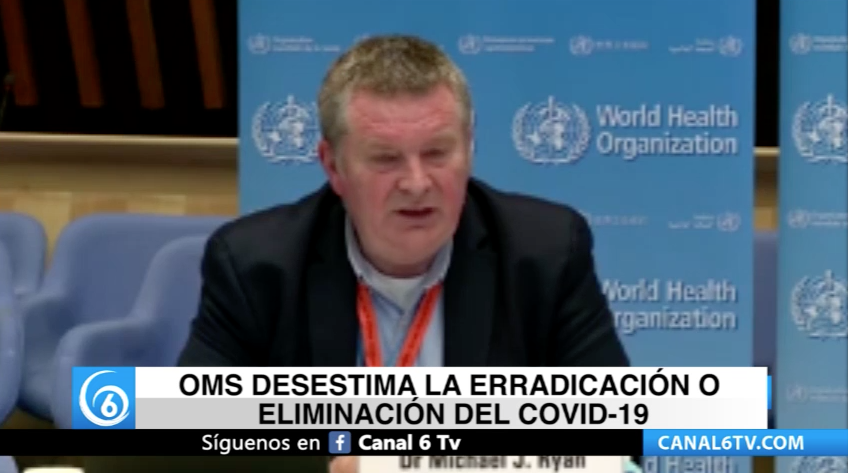 OMS desestima la erradicación o eliminación del COVID-19