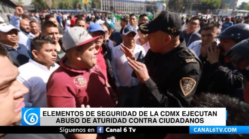 Elementos de seguridad de la CDMX ejecutan abuso de autoridad contra ciudadanos