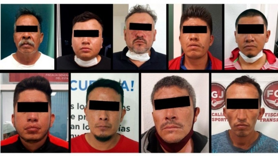 Detienen a nueve presuntos integrantes de banda delictiva en Tecámac