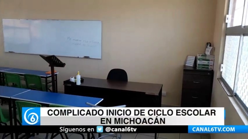Complicado inicio de ciclo escolar en Michoacán