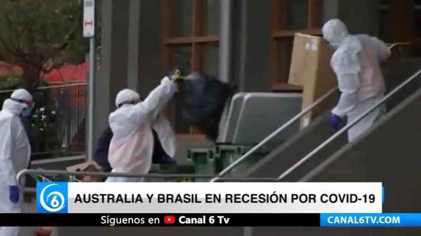 Australia y Brasil en recesión por COVID-19