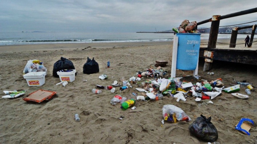 Playas de México son basureros