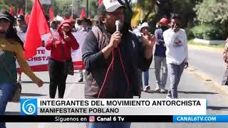 Poblanos exigen cese a la cacería de Antorchistas