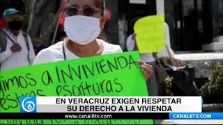 En Veracruz exigen respetar su derecho a la vivienda