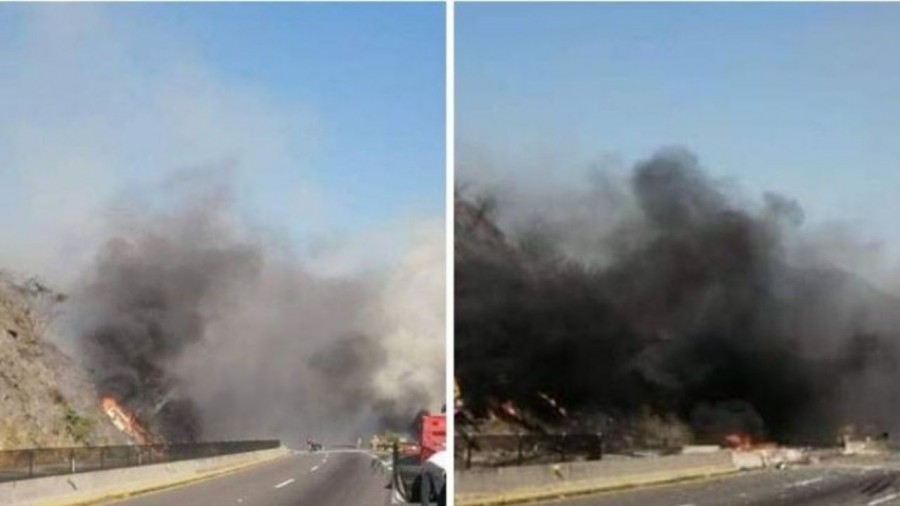 Fuerte explosión en la autopista Tepic-Guadalajara