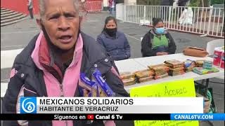 Veracruzanos instalan centros de acopio para ayudar a damnificados de Tabasco