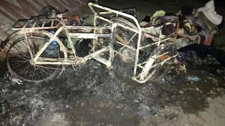 Incendian a un hombre de la tercera edad