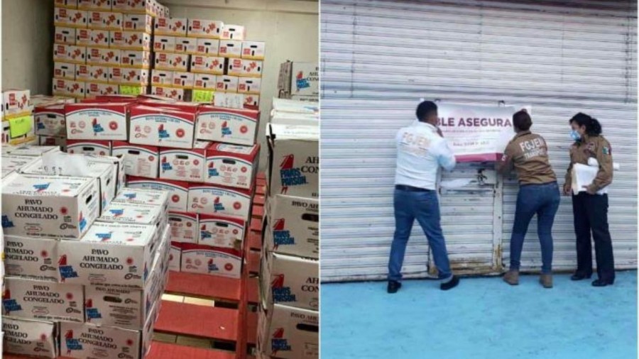 Recuperan cargamento de pavos robados