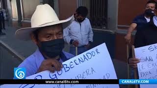 Campesinos de Oaxaca piden construcción de camino al gobernador