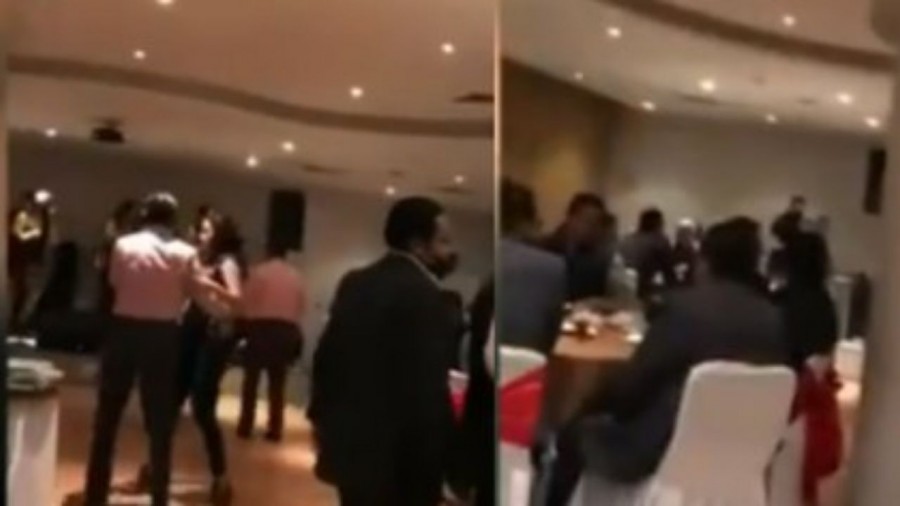 Funcionarios de salud hacen fiesta navideña