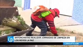 Antorchistas realizan jornadas de limpieza en Los Reyes La Paz