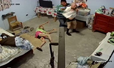 ¡Desgraciado! sujeto asalta y golpea a pareja de abuelitos en Michoacán