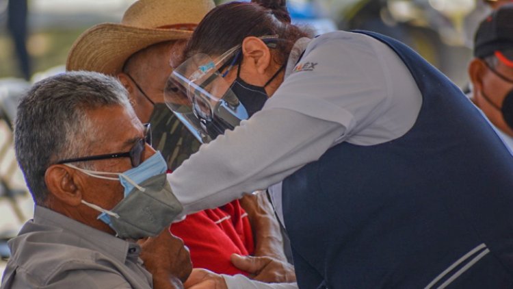 En Valle de Chalco más de 18 mil adultos mayores han sido vacunados