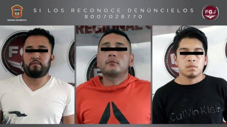 Procesan a tres hombres por atraco a tienda Oxxo en Cuautitlán
