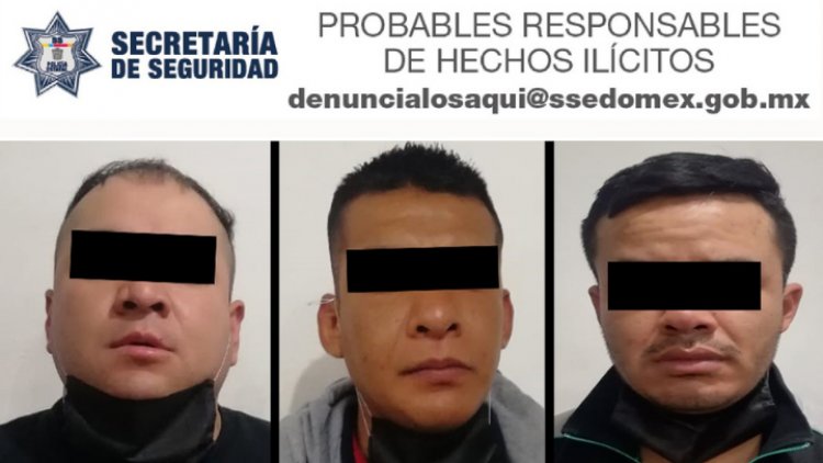 Caen tres miembros de una banda delictiva en Nezahualcóyotl