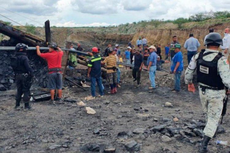 Siete mineros quedaron atrapados tras colapso de mina en Coahuila
