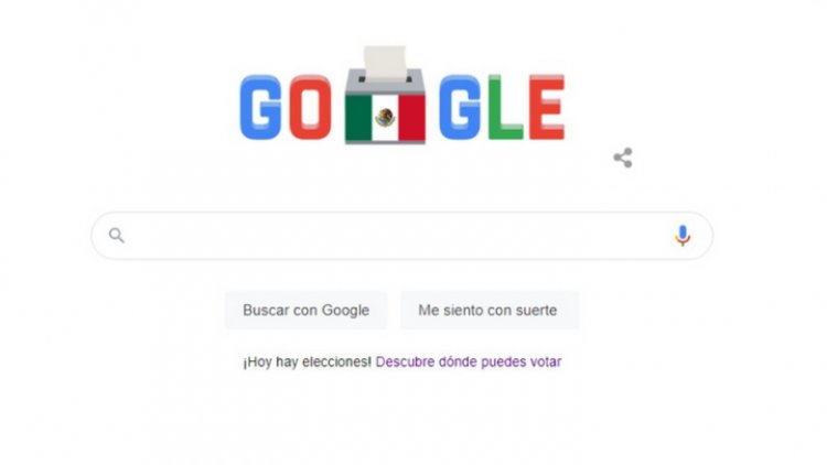 El doodle de Google sobre las Elecciones en México
