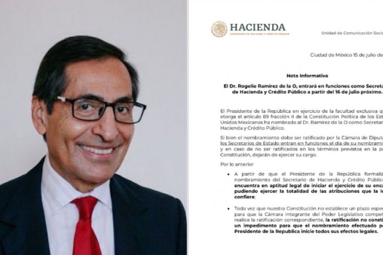 Rogelio Ramírez de la o asume funciones como secretario de Hacienda
