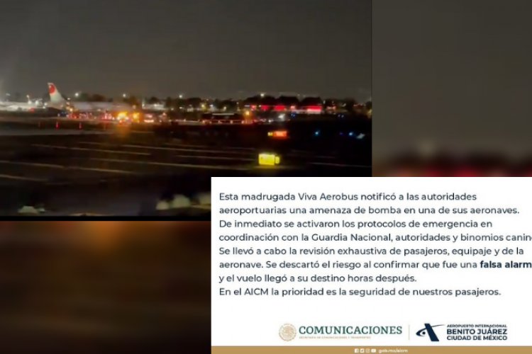 Alertan por falsa amenaza de bomba en vuelo de viva Aerobús