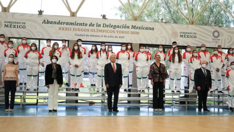 Abanderan a deportistas que representarán a México en Tokio