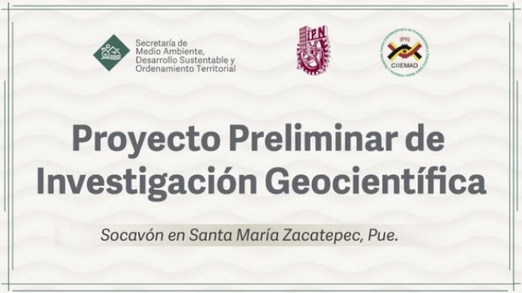 IPN niega participación en estudio sobre socavón de Puebla