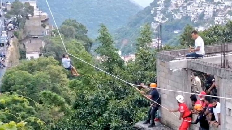 Teleférico en Taxco de Alarcón se rompe