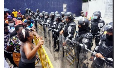 Protestan migrantes en Tapachula; exigen agilizar tramites de refugio