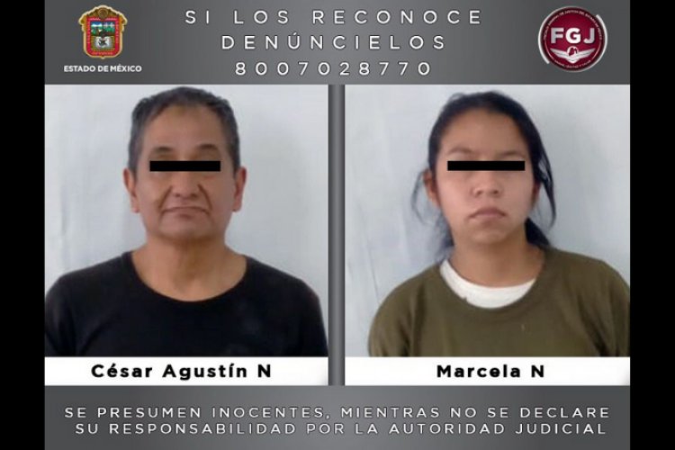 Cae pareja acusada de matar a su hija de 4 años en Tlalnepantla