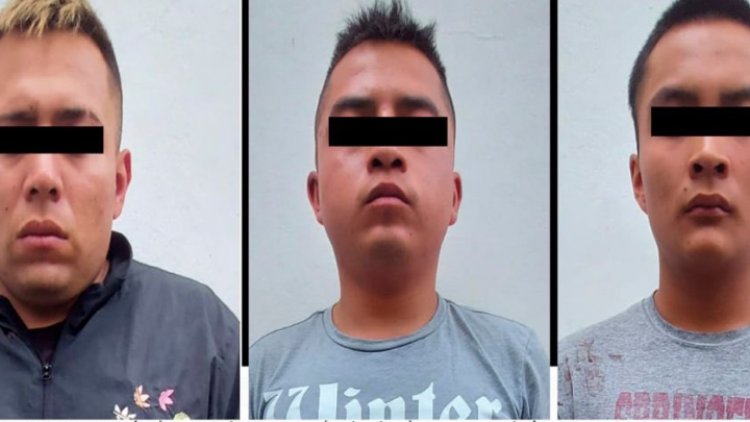 Aseguran a cuatro sujetos con celulares robados de tienda en Ixtapaluca