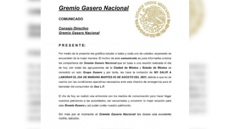 Gaseros de Edomex y CDMX se van a paro por tope de precios