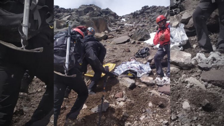 Rescatan a dos excursionistas heridos tras caída en el Iztaccíhuatl