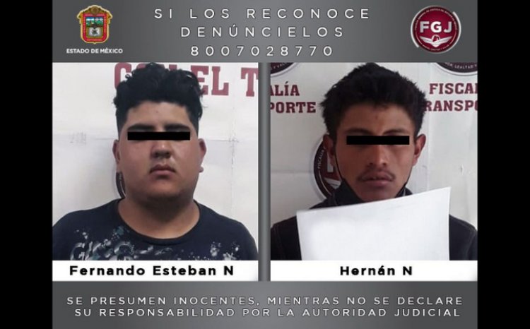 Procesan a dos sujetos por violento asalto a combi en la México-Pachuca